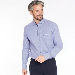 Marco Capelli Luxury Soft Gingham Shirt - Blue