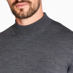 Marco Capelli Merino Wool Turtleneck Knit - Grey