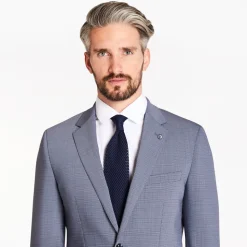 Marco Capelli Mini Check Suit - Blue