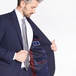 Marco Capelli Mini Check 2 Piece Suit - Navy