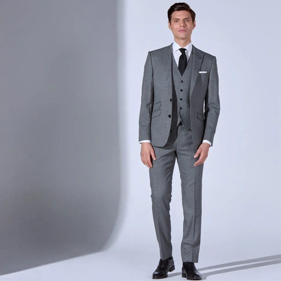Marco Capelli Mini Check Suit - Grey