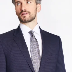 Marco Capelli Mini Check 2 Piece Suit - Navy