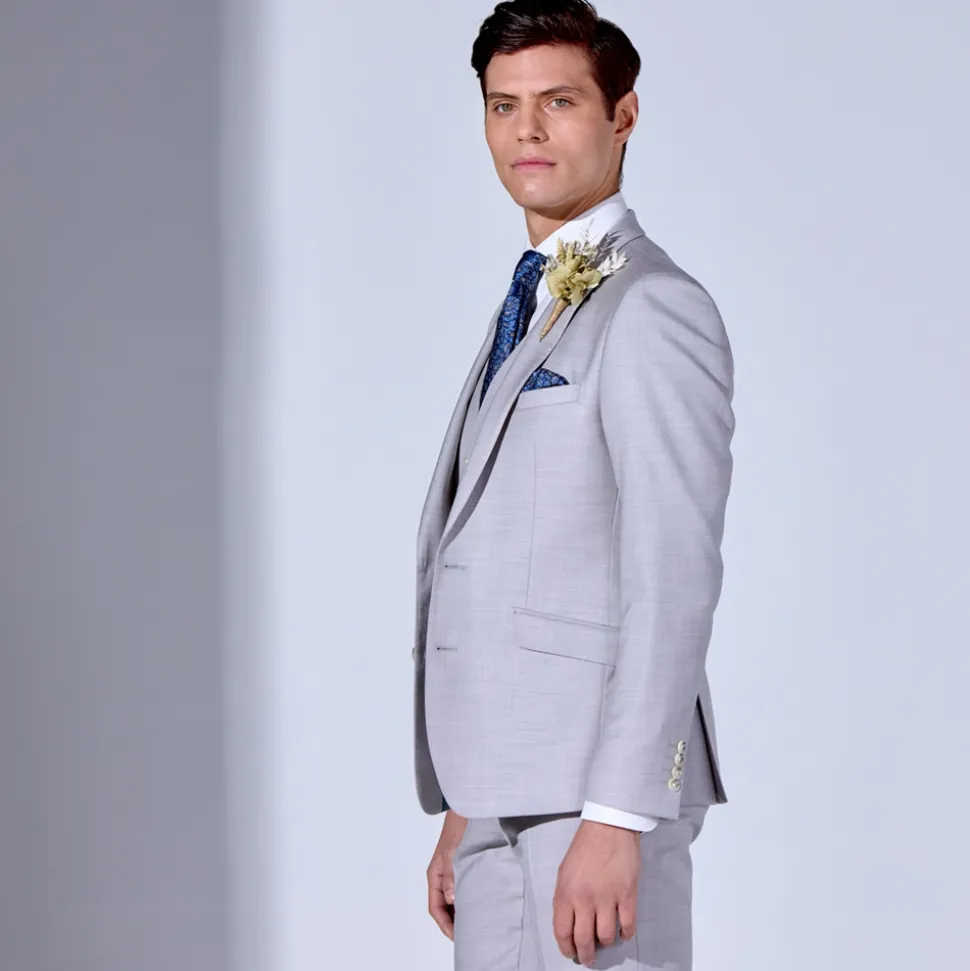 Marco Capelli Plain 3 Piece Suit - Stone