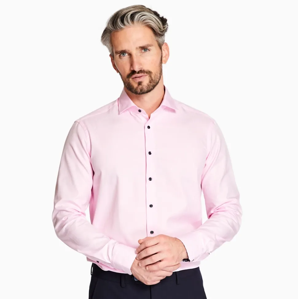 Marco Capelli Plain Twill Shirt - Pink