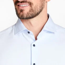 Marco Capelli Plain Twill Shirt - Blue