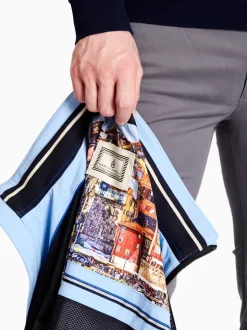 Marco Capelli Porto Bomber Jacket - Blue