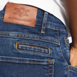 Marco Capelli Rome Denim Jeans- Mid Blue