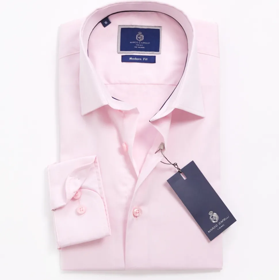 Marco Capelli Slim Fit Business Shirt - Pink