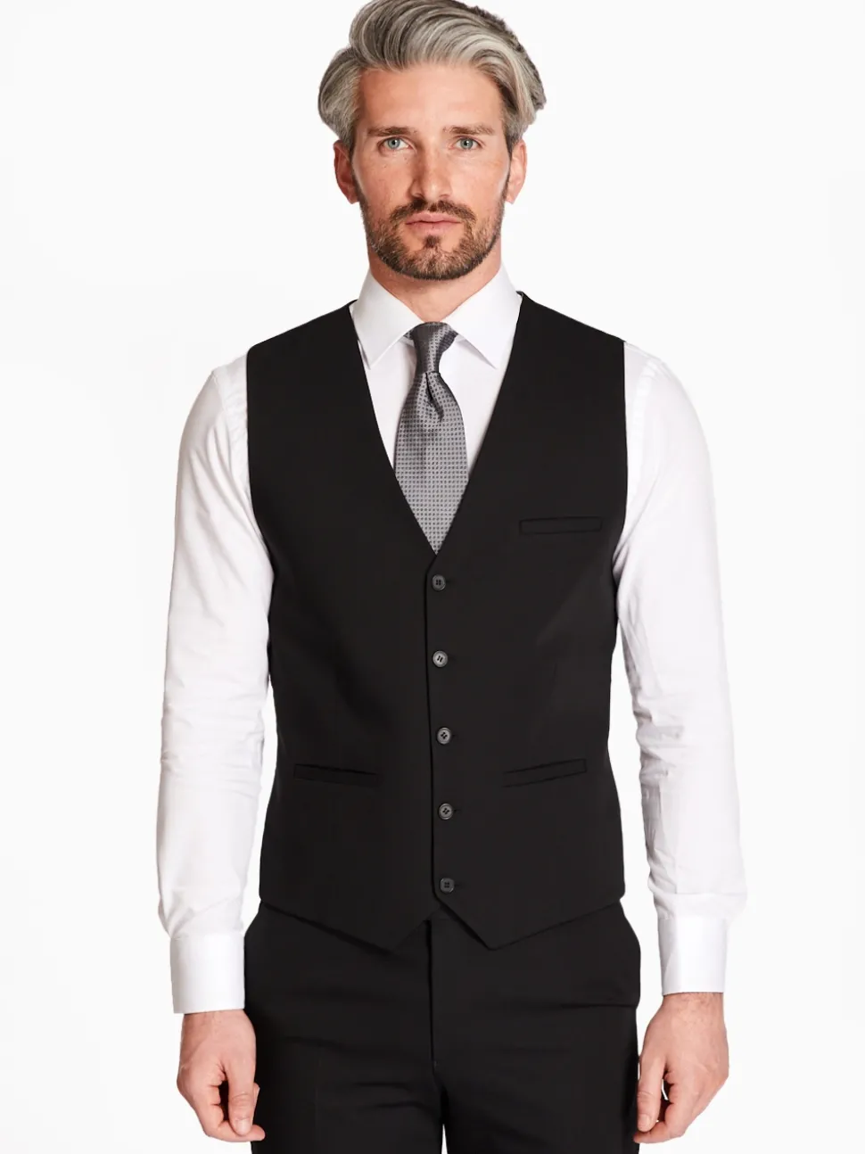 Marco Capelli Slim Fit Waistcoat - Black