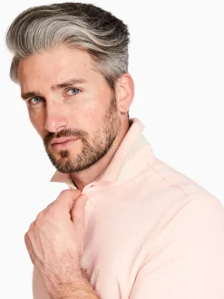 Marco Capelli Soft Cotton Tipping Polo - Orange