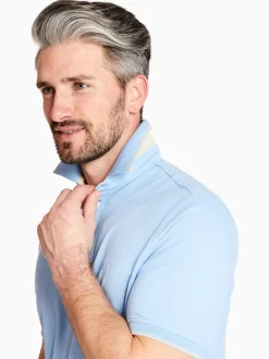 Marco Capelli Soft Cotton Tipping Polo - Blue