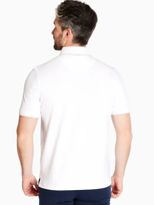 Marco Capelli Soft Cotton Tipping Polo - White
