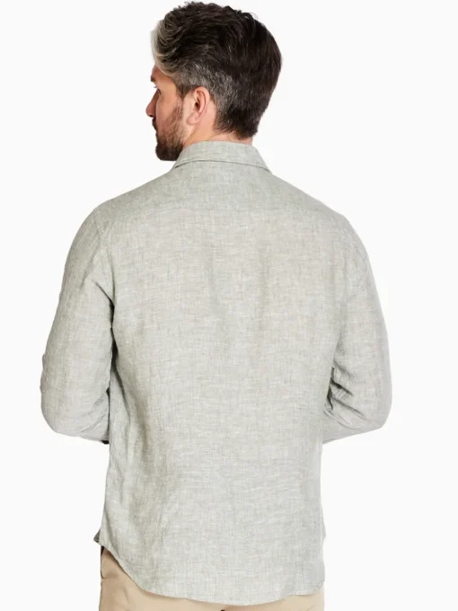 Marco Capelli Soft Wash Linen Lyocel Shirt - Green