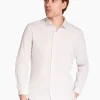 Marco Capelli Soft Washed Linen Mini Gingham Shirt - Stone