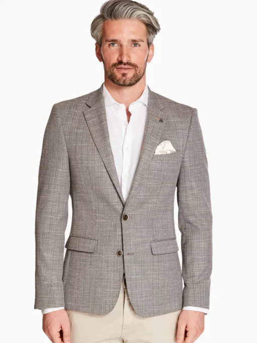Marco Capelli Structure Blazer - Stone
