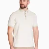 Marco Capelli Structured Two Tone Polo - Stone