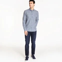 Marco Capelli Twill Check Shirt - Navy