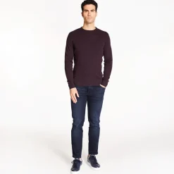 Marco Capelli Two Tone Crew Neck Knit - Red