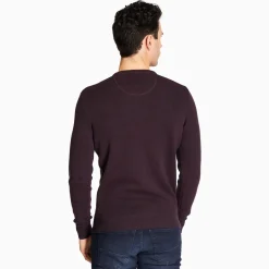 Marco Capelli Two Tone Crew Neck Knit - Red