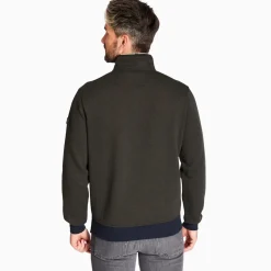 Marco Capelli Two Tone Double Face Quarter Zip Sweat - Green