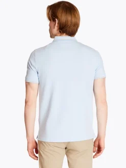 Marco Capelli Two Tone Oxford Tipped Polo - Blue