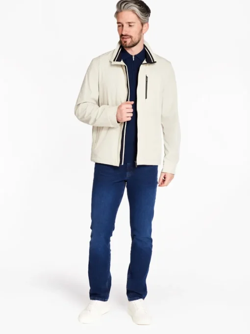 Marco Capelli Valencia Bomber Jacket - Stone