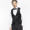 Marco Capelli Velvet Waistcoat - Black