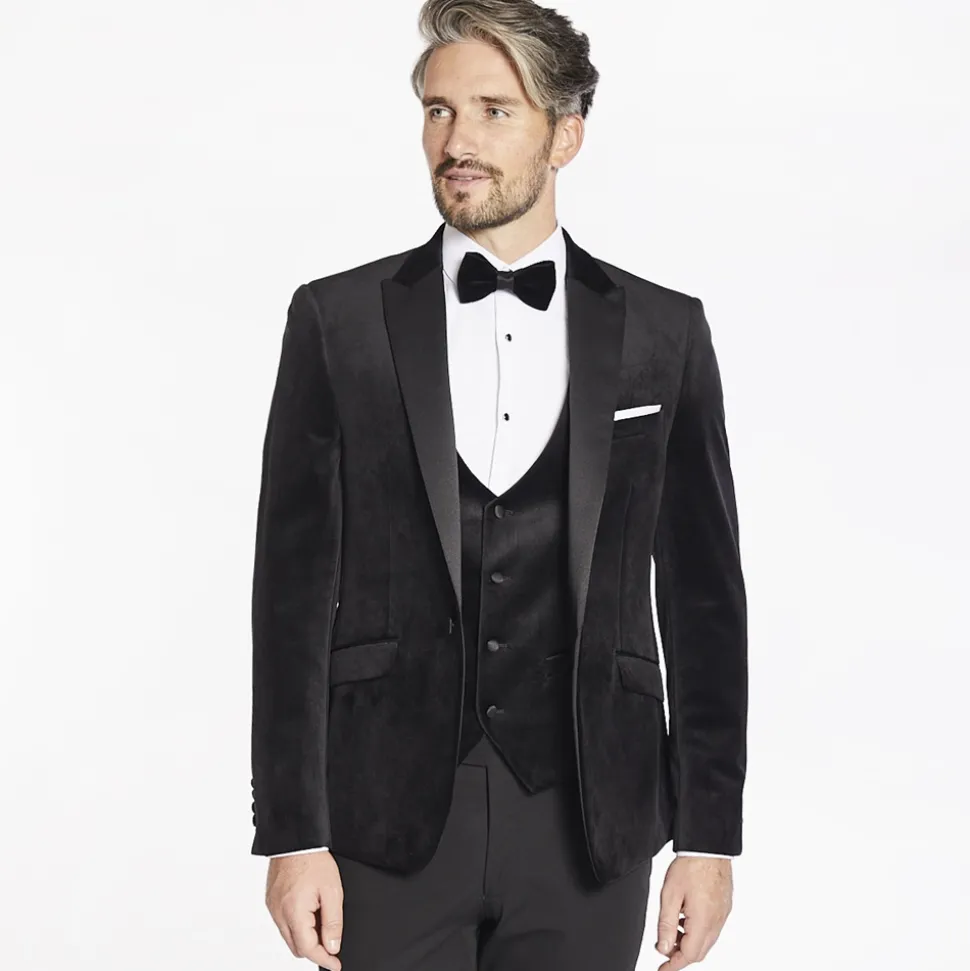 Marco Capelli Velvet Waistcoat - Black