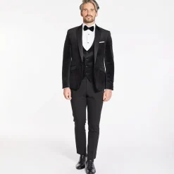 Marco Capelli Velvet Waistcoat - Black