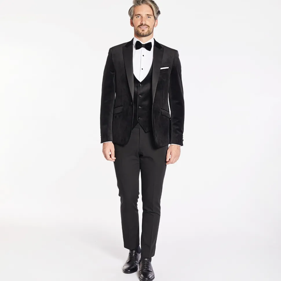 Marco Capelli Velvet Waistcoat - Black