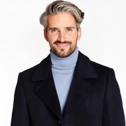 Marco Capelli Wool Coat - Navy