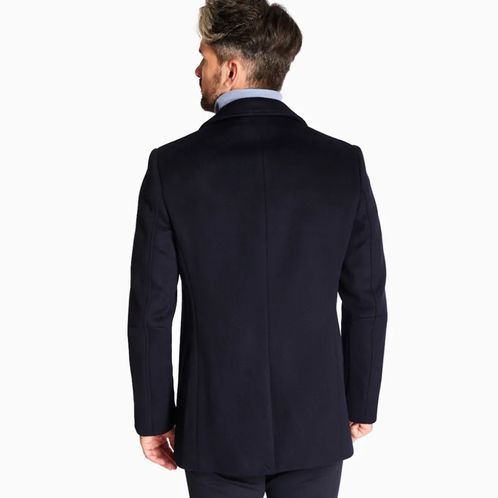 Marco Capelli Wool Coat - Navy