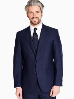 Marco Capelli Woven Check Suit - Navy