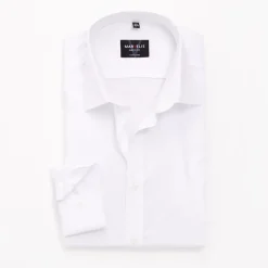 Marvelis Body Fit Easy Iron Shirt - White