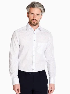 Olymp Faint Geo Shirt - White