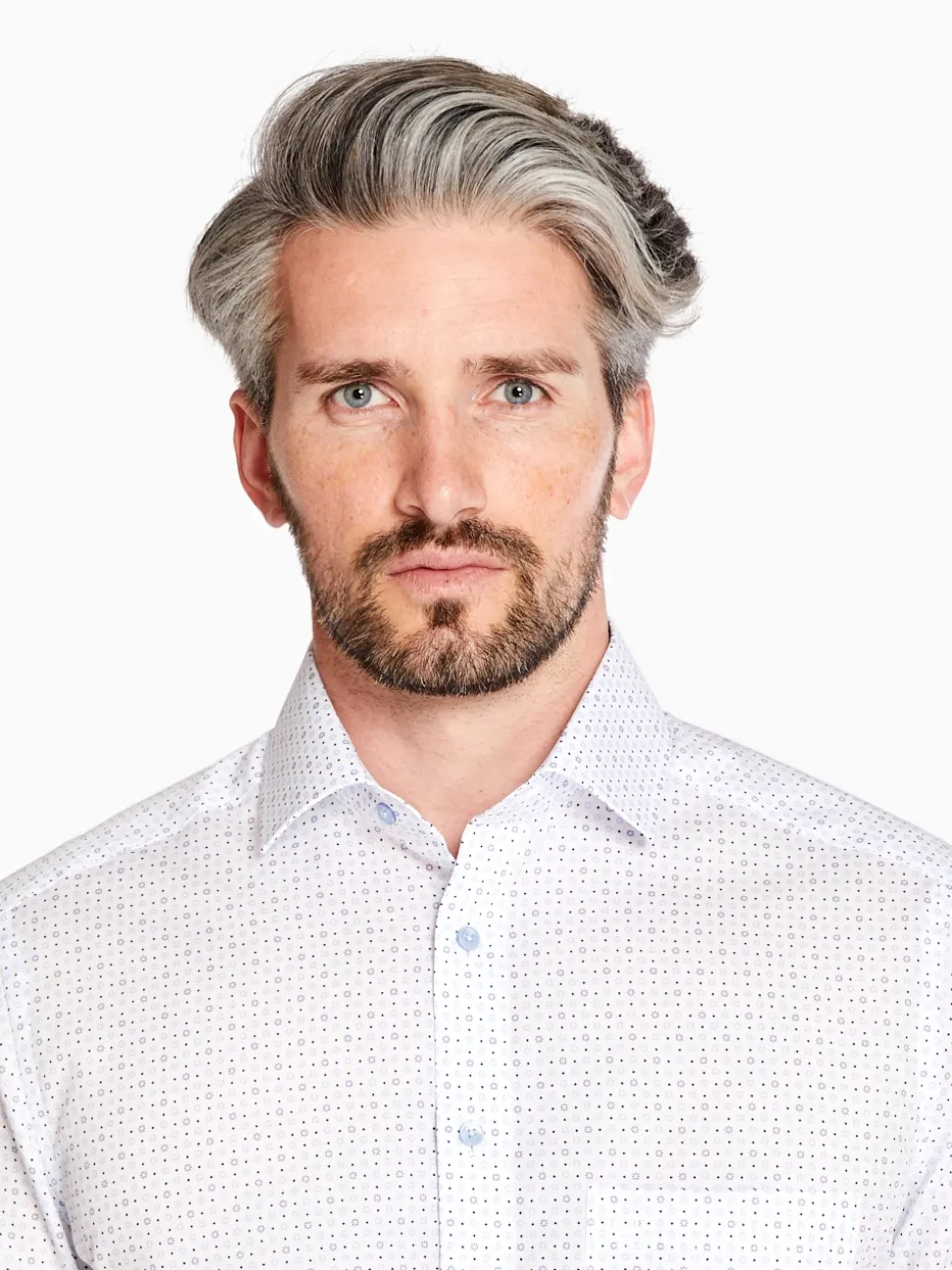 Olymp Faint Geo Shirt - White