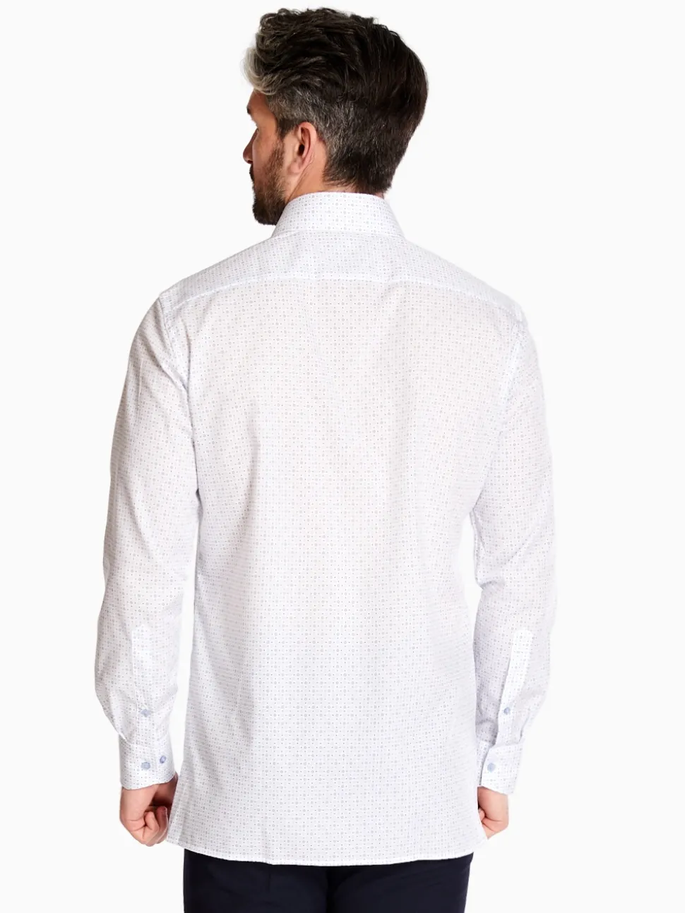 Olymp Faint Geo Shirt - White
