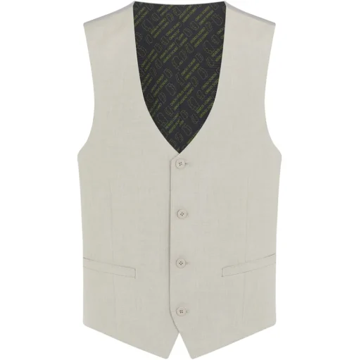 Remus Uomo Mario Waistcoat - Stone