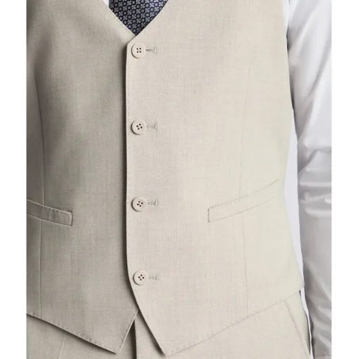 Remus Uomo Mario Waistcoat - Stone