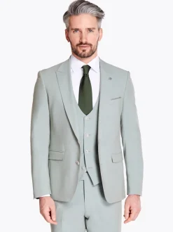 Remus Uomo Massa Plain 3 Piece Suit - Green