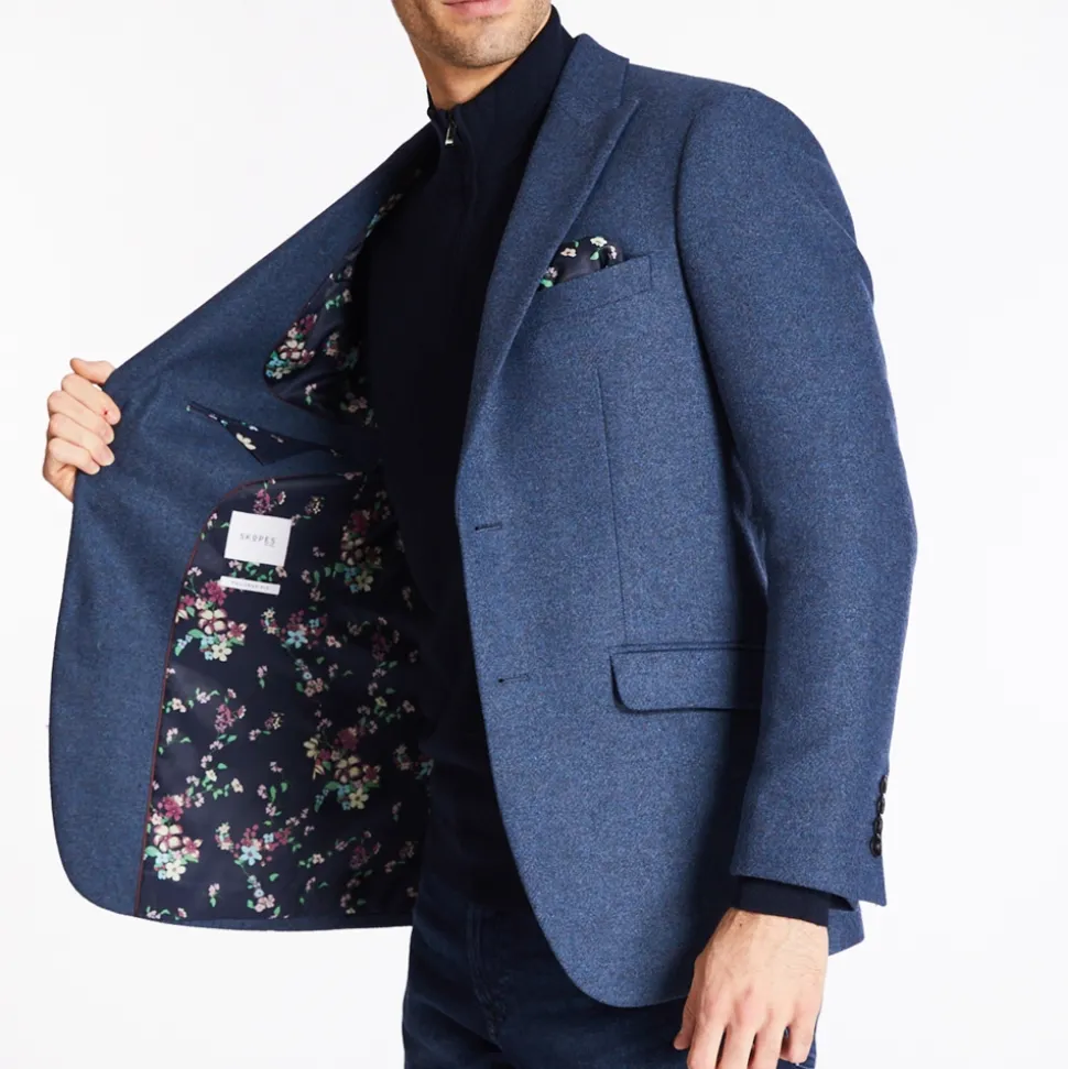 Skopes Ingram Tweed Blazer - Blue