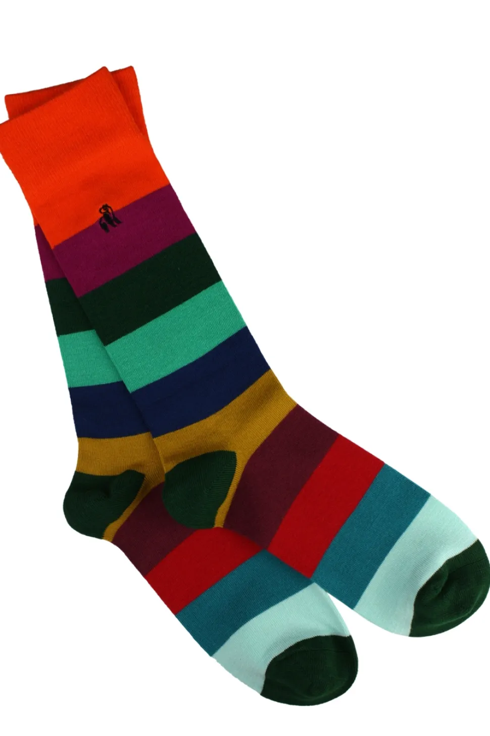 Swole Panda Block Stripe Socks