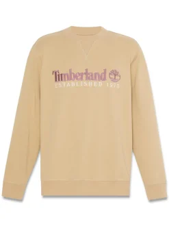 Timberland Embroidered Logo Sweat - Stone