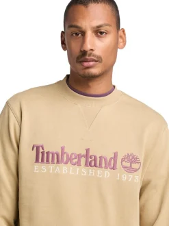 Timberland Embroidered Logo Sweat - Stone