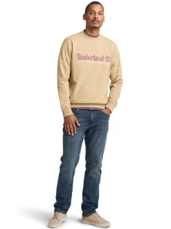 Timberland Embroidered Logo Sweat - Stone