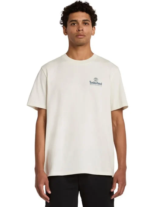 Timberland Illustrated Tree Back Logo T-Shirt - White