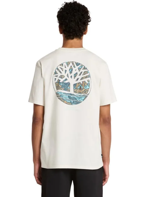 Timberland Illustrated Tree Back Logo T-Shirt - White