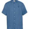 Timberland Mill Brook Linen Shirt - Blue
