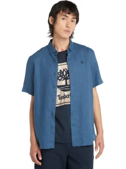Timberland Mill Brook Linen Shirt - Blue