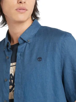 Timberland Mill Brook Linen Shirt - Blue